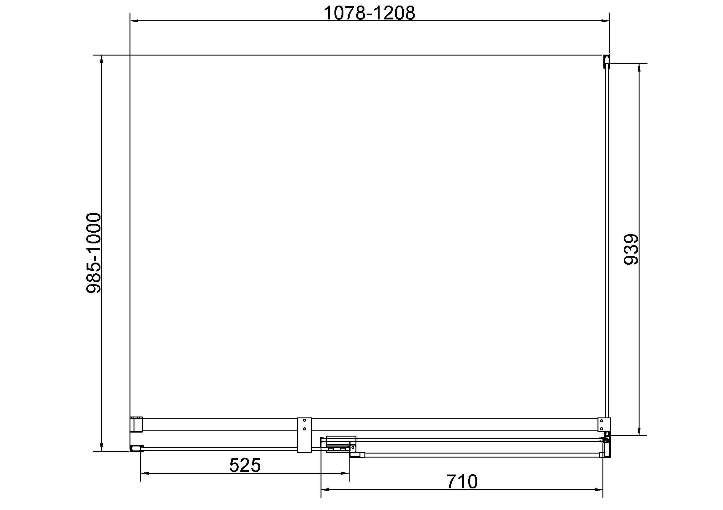 Душевой уголок Vincea Экстенза (Extenza) VSR-4EX111210CLG 110/120x100 брашированное золото, прозрачное