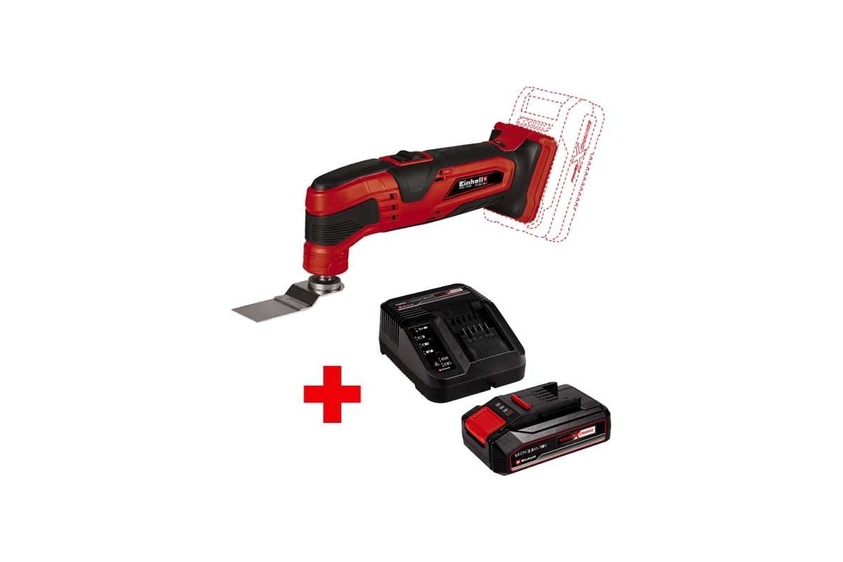 Многофункциональный аккумуляторный инструмент Einhell pxc tc-mg 18 li + 1 акк. pxc 2.5 Ач 18 В + ЗУ 3 А 4465170SET