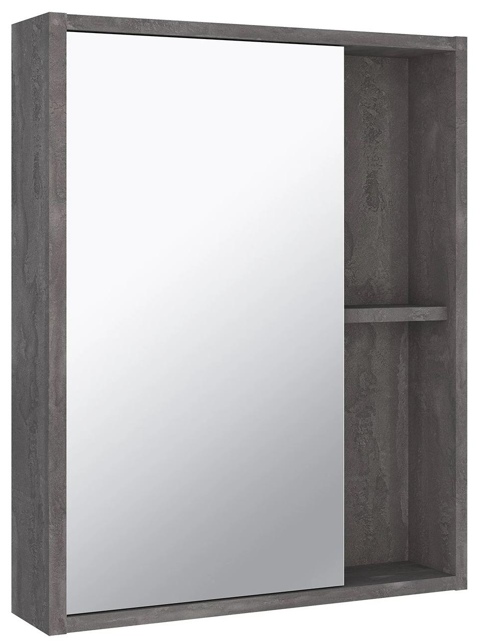 Зеркальный шкаф Руно Эко 52 см железный камень, 00-00001324