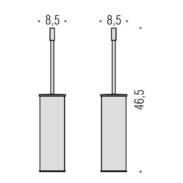 Ерш напольный Colombo Plus W4961.NM черный матовый