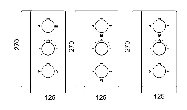 Смеситель для душа RGW Shower Panels SP-41-01 с внутр.частью