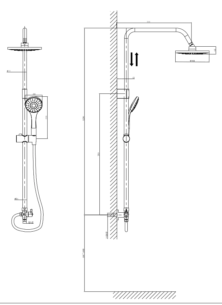 Душевая стойка Rush Bella BL4535-111