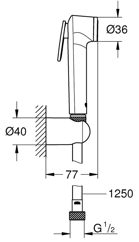 Гигиенический душ Grohe Tempesta-F Trigger Spray 26356IL0