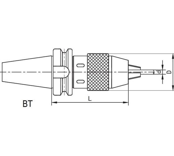 Патрон сверлильный самозажимной 0-13 мм BT40 MAS 403-BT тип BT40-APU13-100 SOVIS 19556