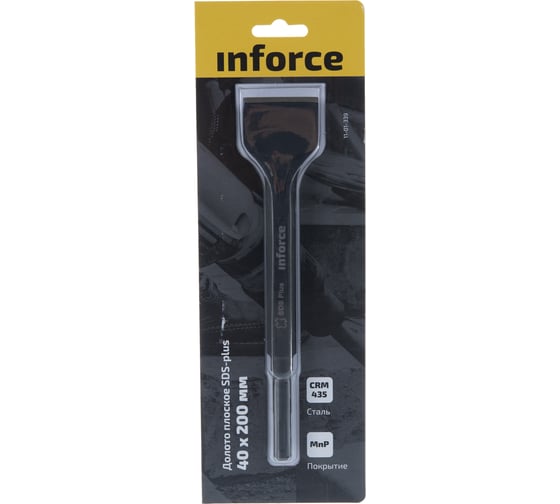Долото плоское (40х200 мм; SDS+) Inforce 11-01-339