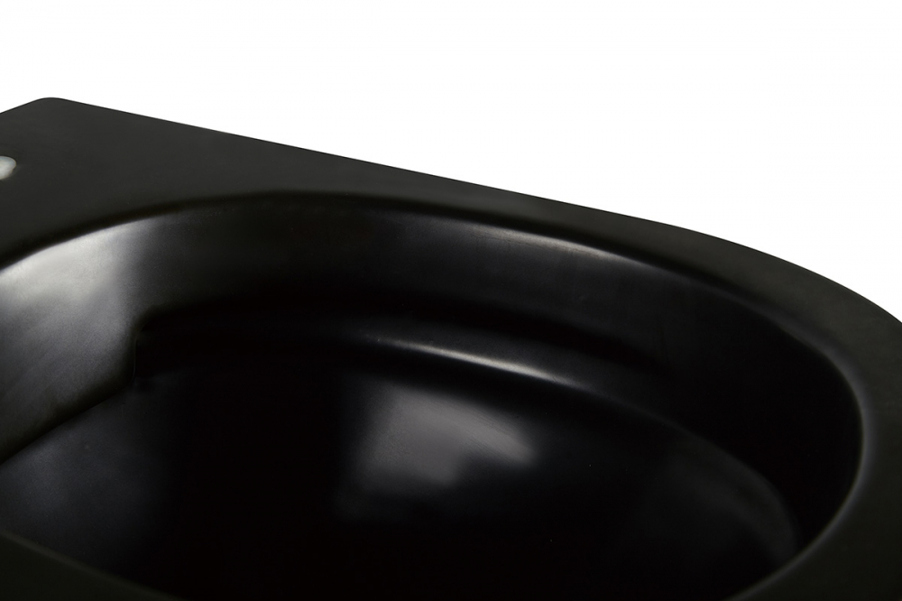 Подвесной унитаз Abber Bequem AC1100MB безободковый, матовый черный