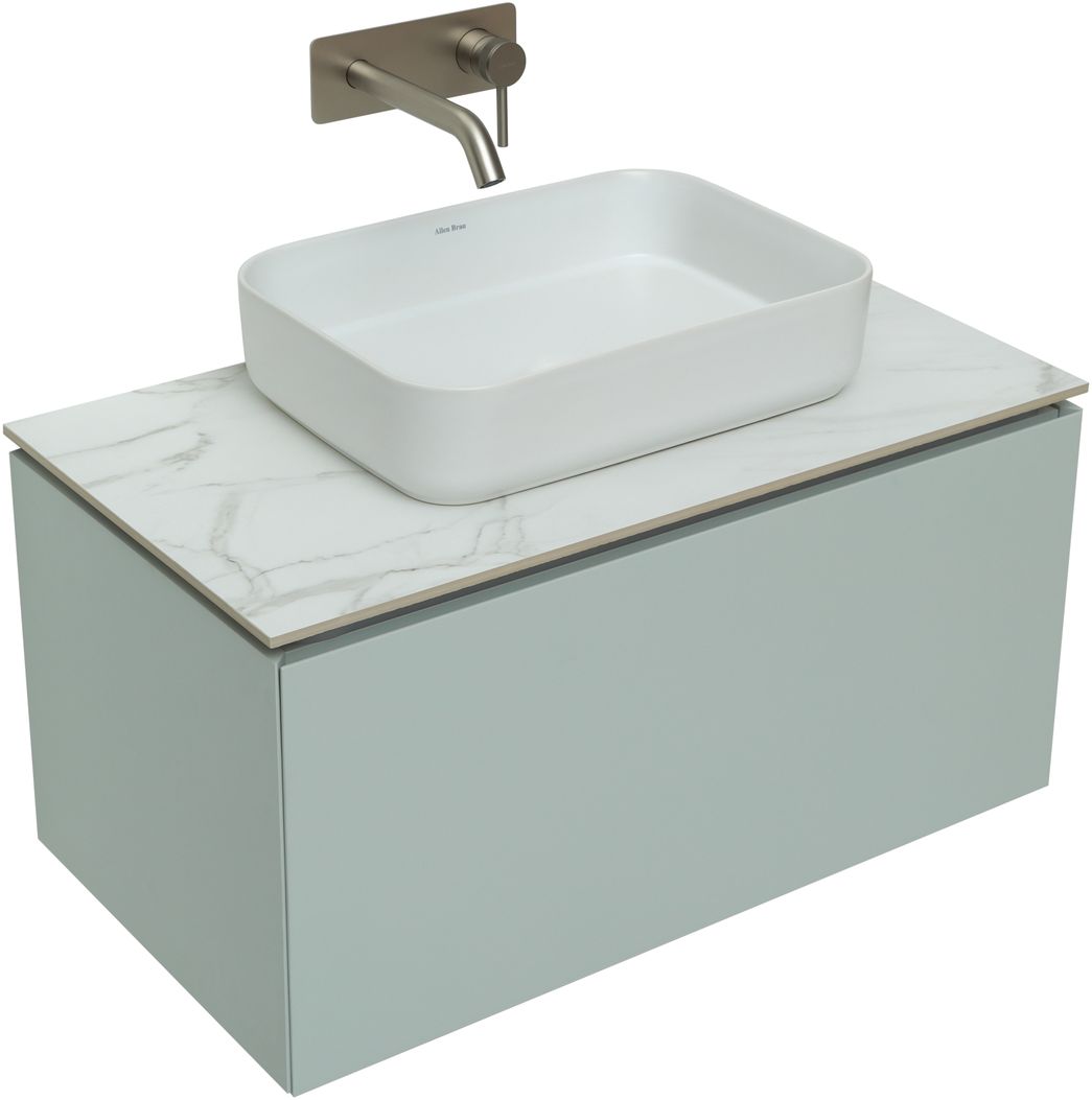 Мебель для ванной Allen Brau Infinity 85 см, 1 ящик, рapyrus white matt
