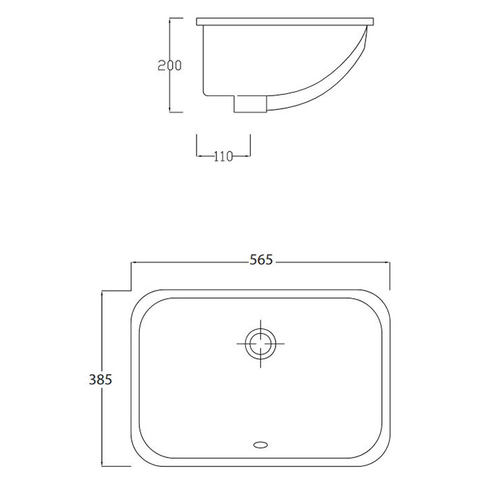 Раковина ArtCeram Washbasins Nettuno NTL001 01 00 56 см белый