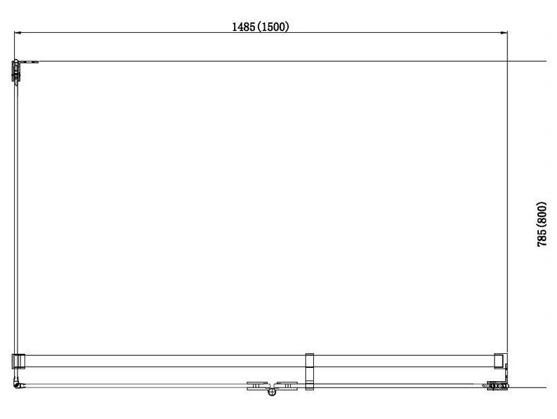 Душевой уголок Aquanet Beta 150x80 L, прямоугольный