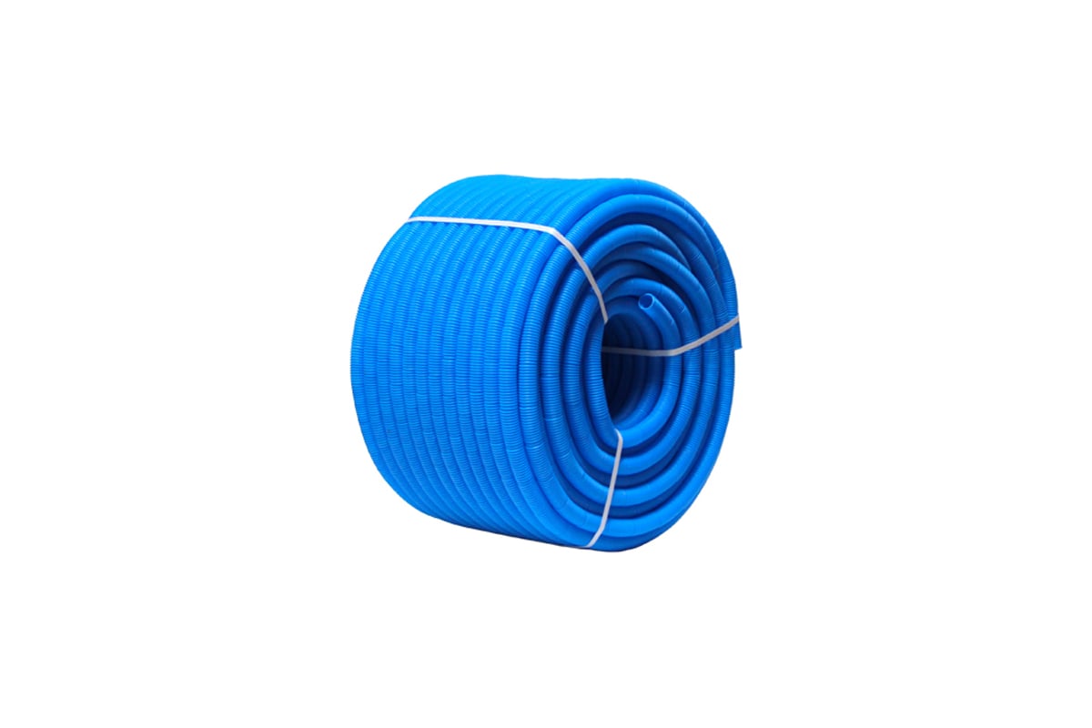 Гофра Uni-Fitt 35 мм, синяя, для труб 26 мм, 30 м 583B3503
