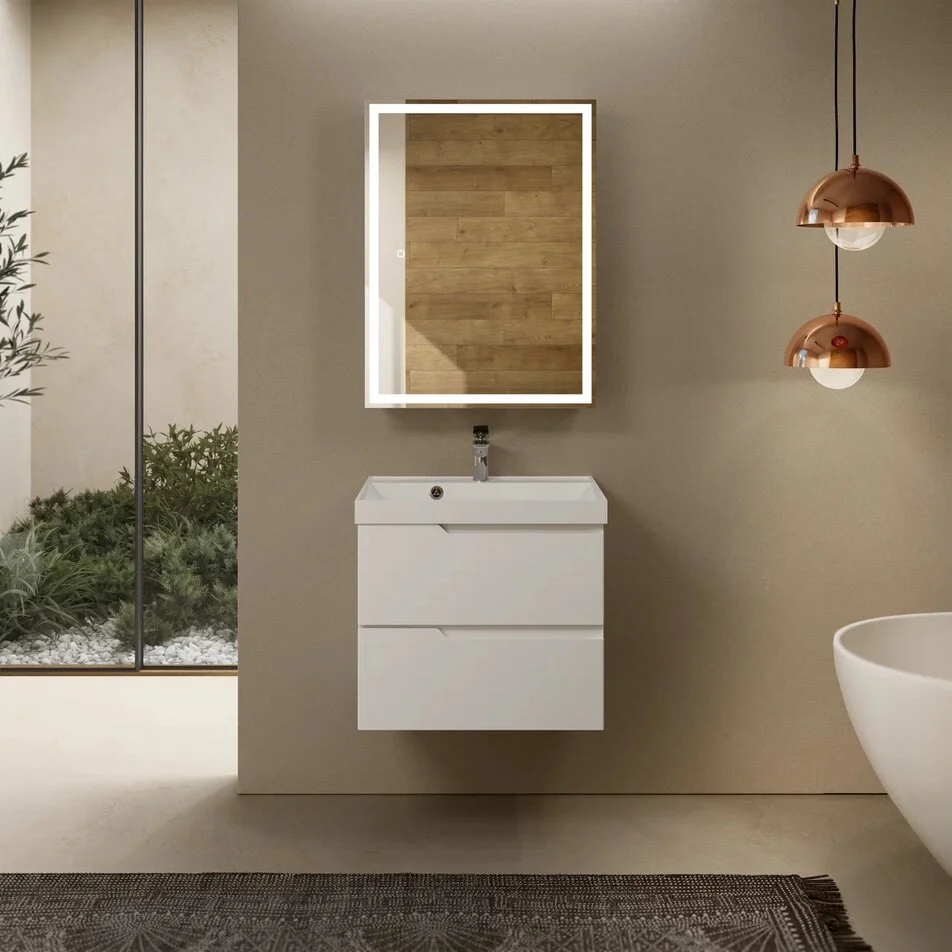 Тумба с раковиной AQUAme S3 60 см