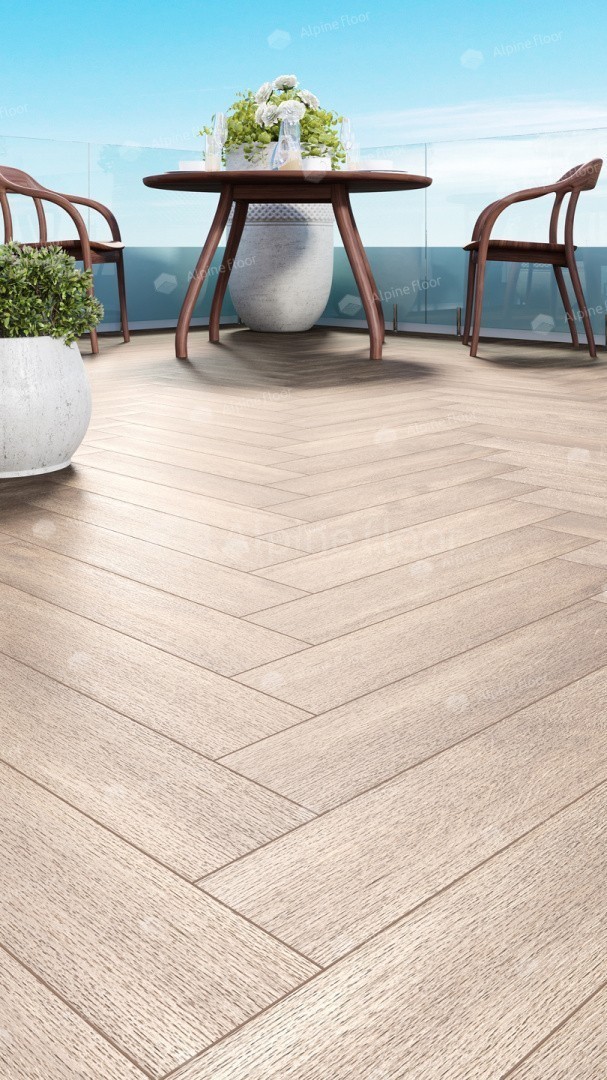 SPC ламинат Alpine Floor Parquet Light Макадамия 600x125x4 мм, ECO 13-10B