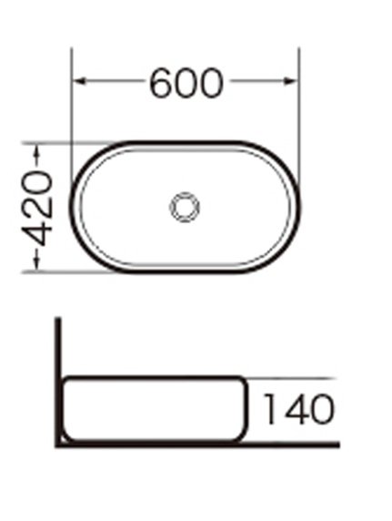 Раковина Grossman GR-3015 60 см