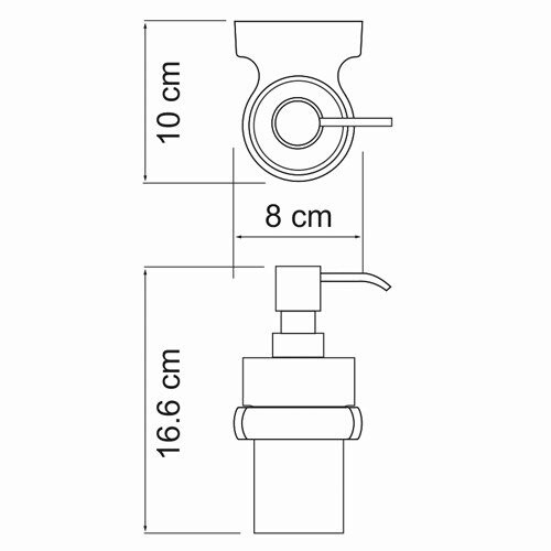 Дозатор жидкого мыла WasserKRAFT Berkel K-6899