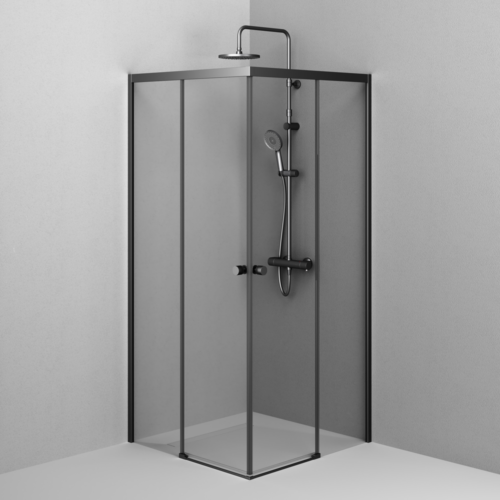 Душевой уголок Am.Pm X-Joy W94G-403-9090-BТ1К 90x90 прозрачный, черный матовый
