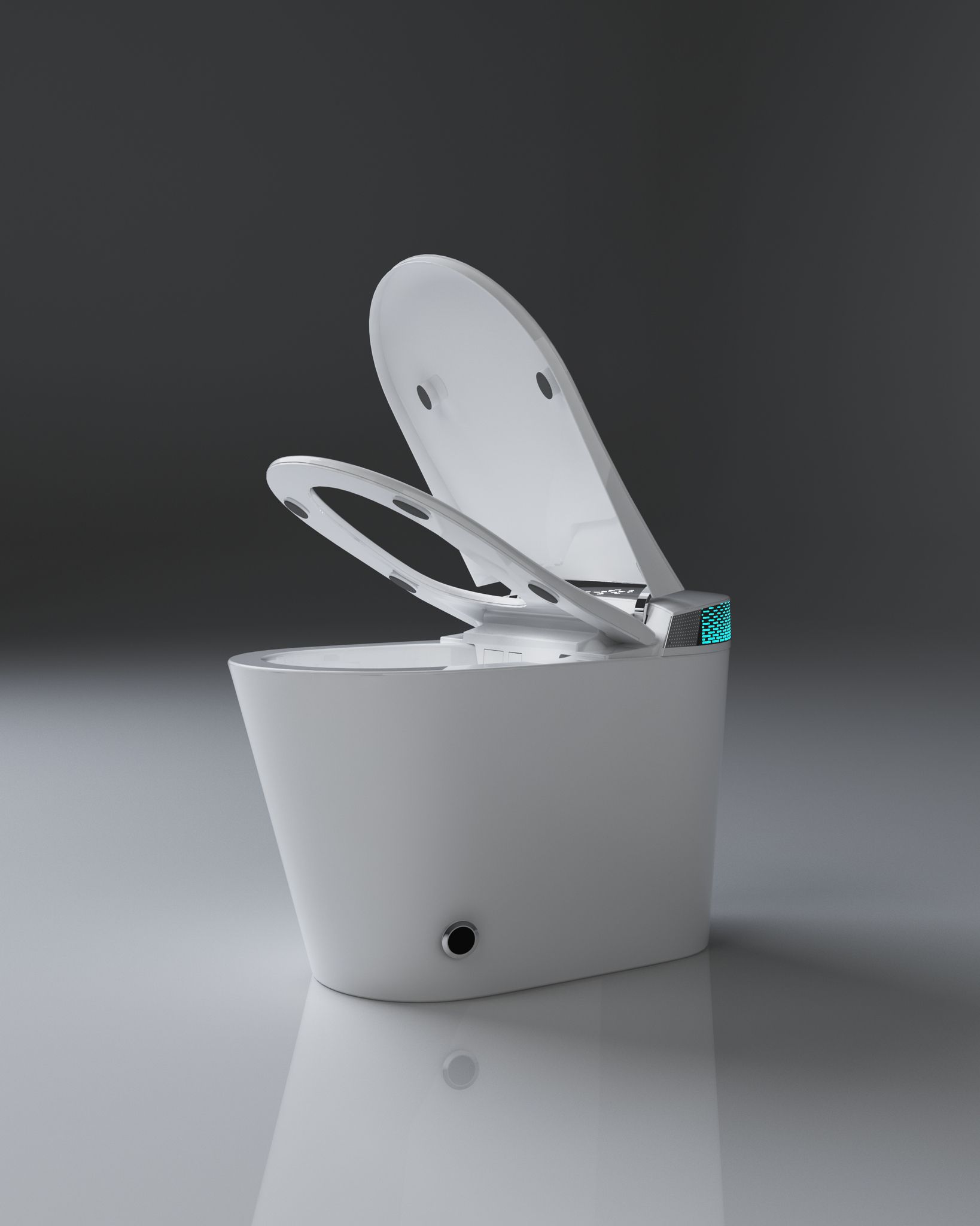 Электронный приставной унитаз Timo ТЕ-741 с функцией биде