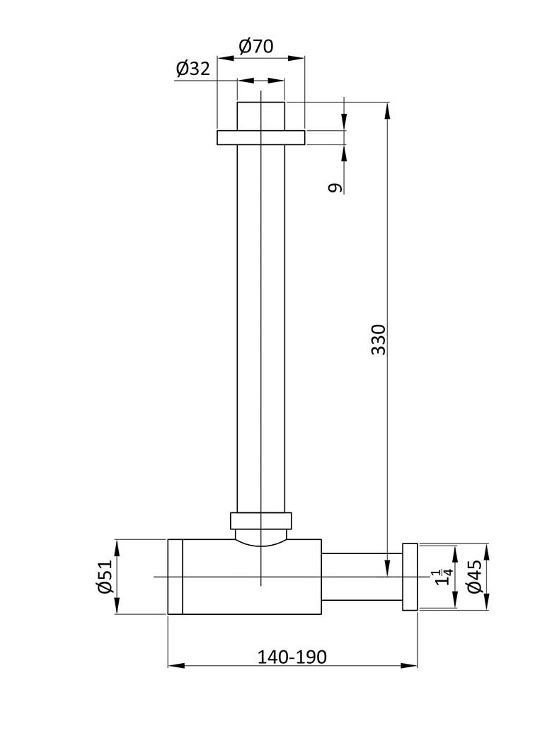 Сифон для раковины Vincea VSPH-1B01CH хром