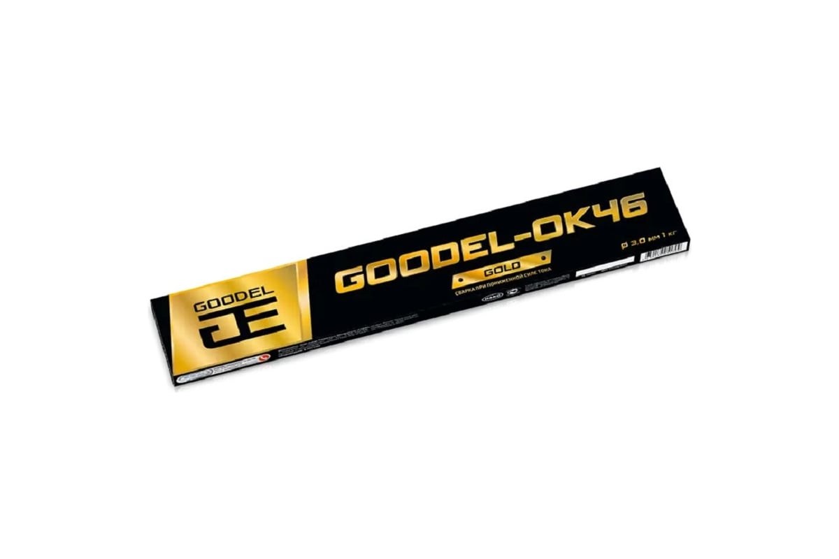 Электроды сварочные ОК-46 GOLD 3х350 мм, 1 кг GOODEL 23323