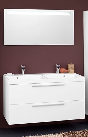 Мебель для ванной Kolpa-San Jolie 120 с двумя раковинами