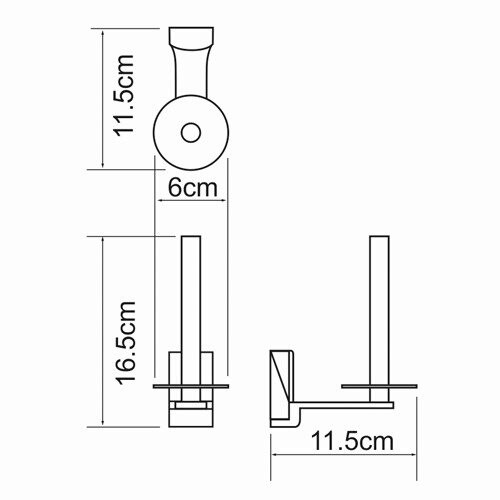 Держатель туалетной бумаги WasserKRAFT Leine K-5097