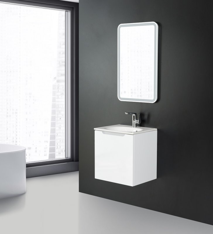 Мебель для ванной BelBagno Etna 50x39 см, 1 ящик, Bianco Lucido