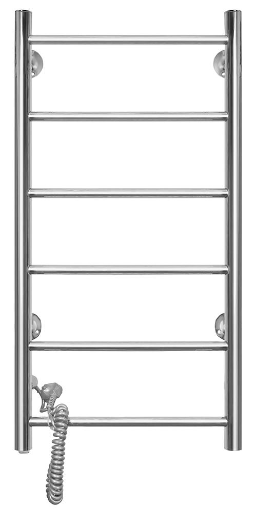 Полотенцесушитель электрический Domoterm Аврора DMT 109-6 40x80 EK ТЭН слева, хром