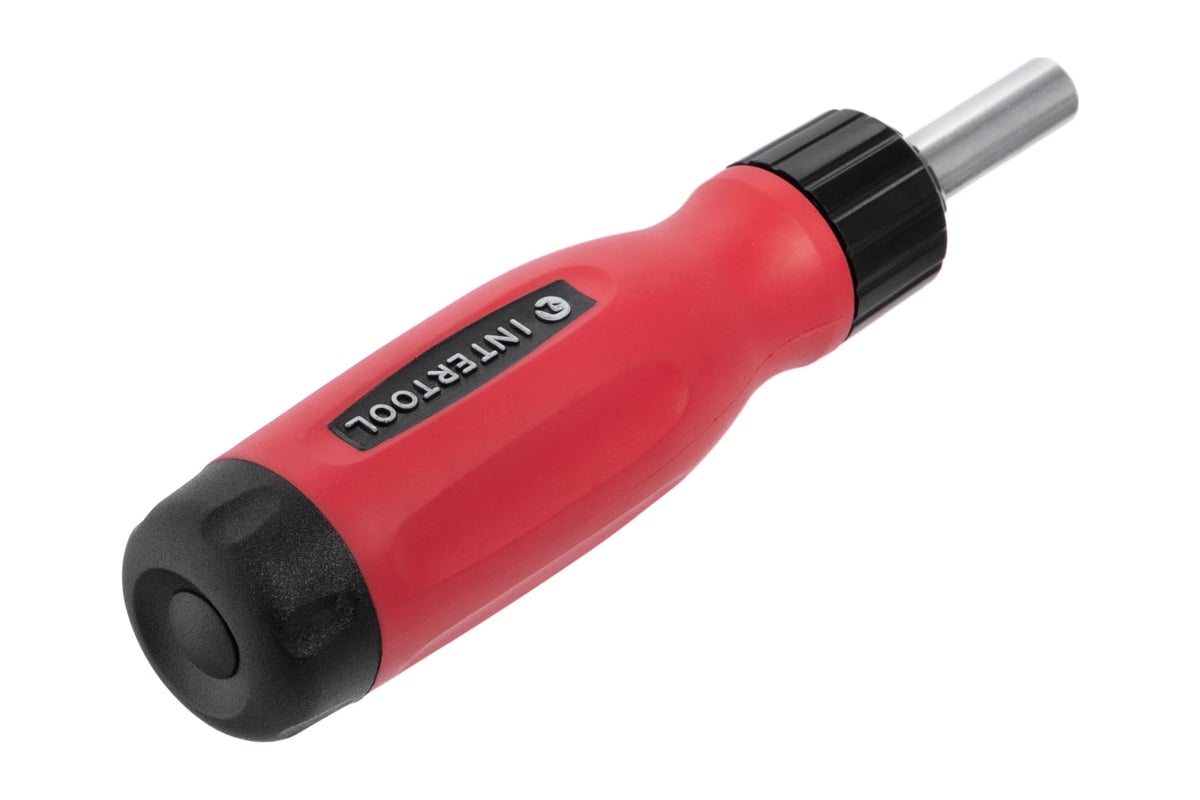 Реверсивная отвертка с комплектом насадок Intertool 12ед VT-1003