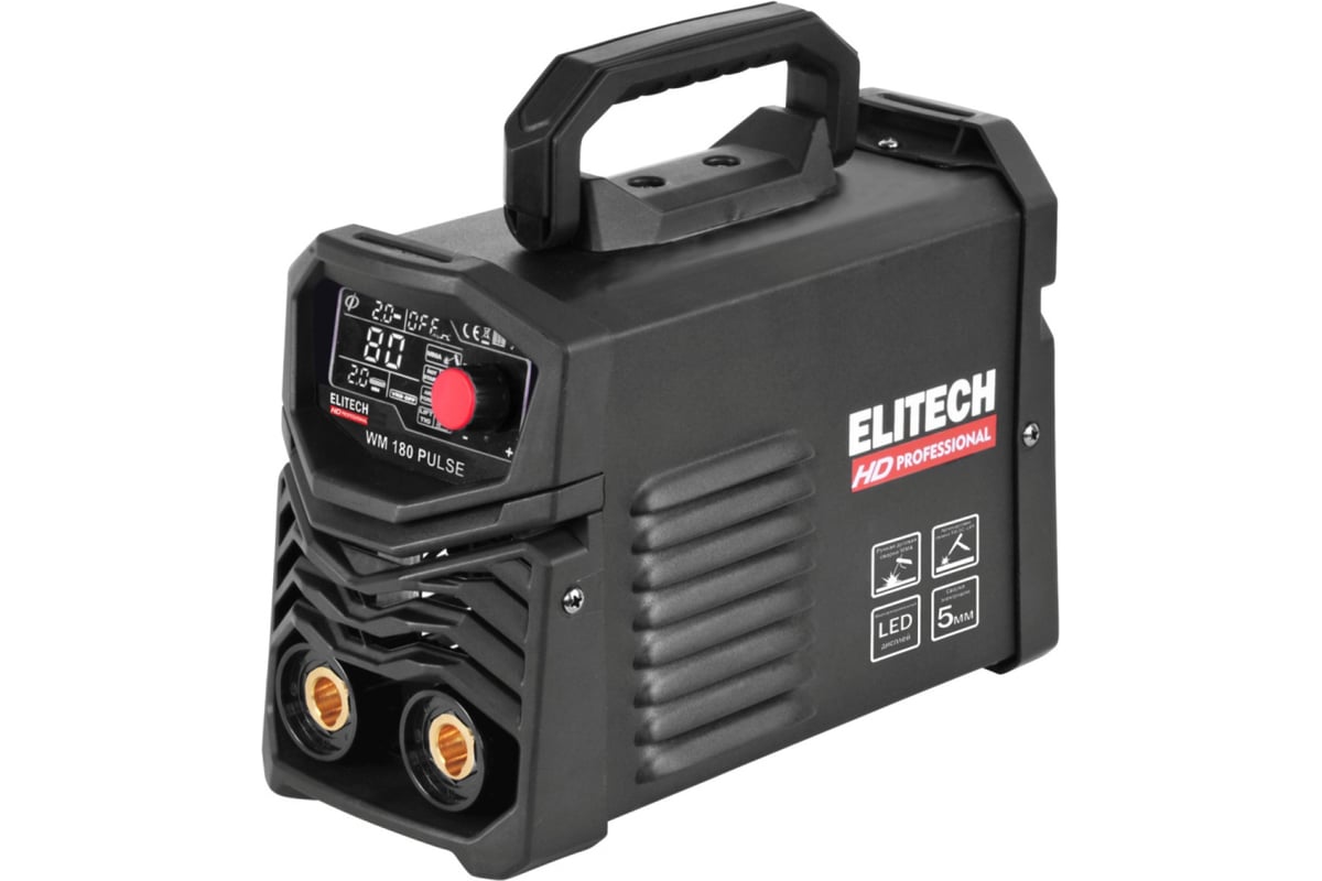 Инверторный сварочный аппарат Elitech HD WM 180 Pulse 204465