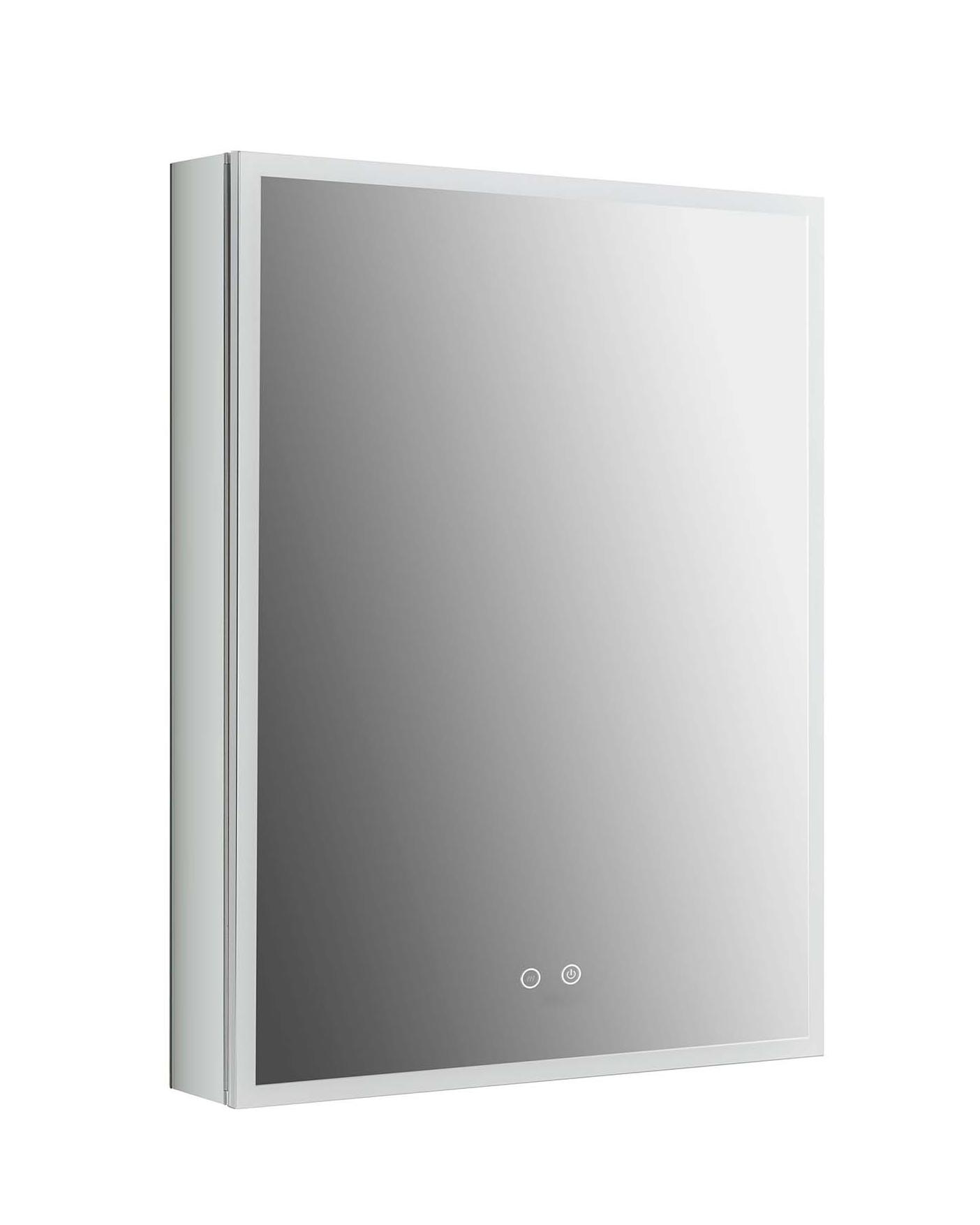 Зеркальный шкаф Aquatek 60x80 см с подсветкой, антипар, хром AQ7603B-MLC