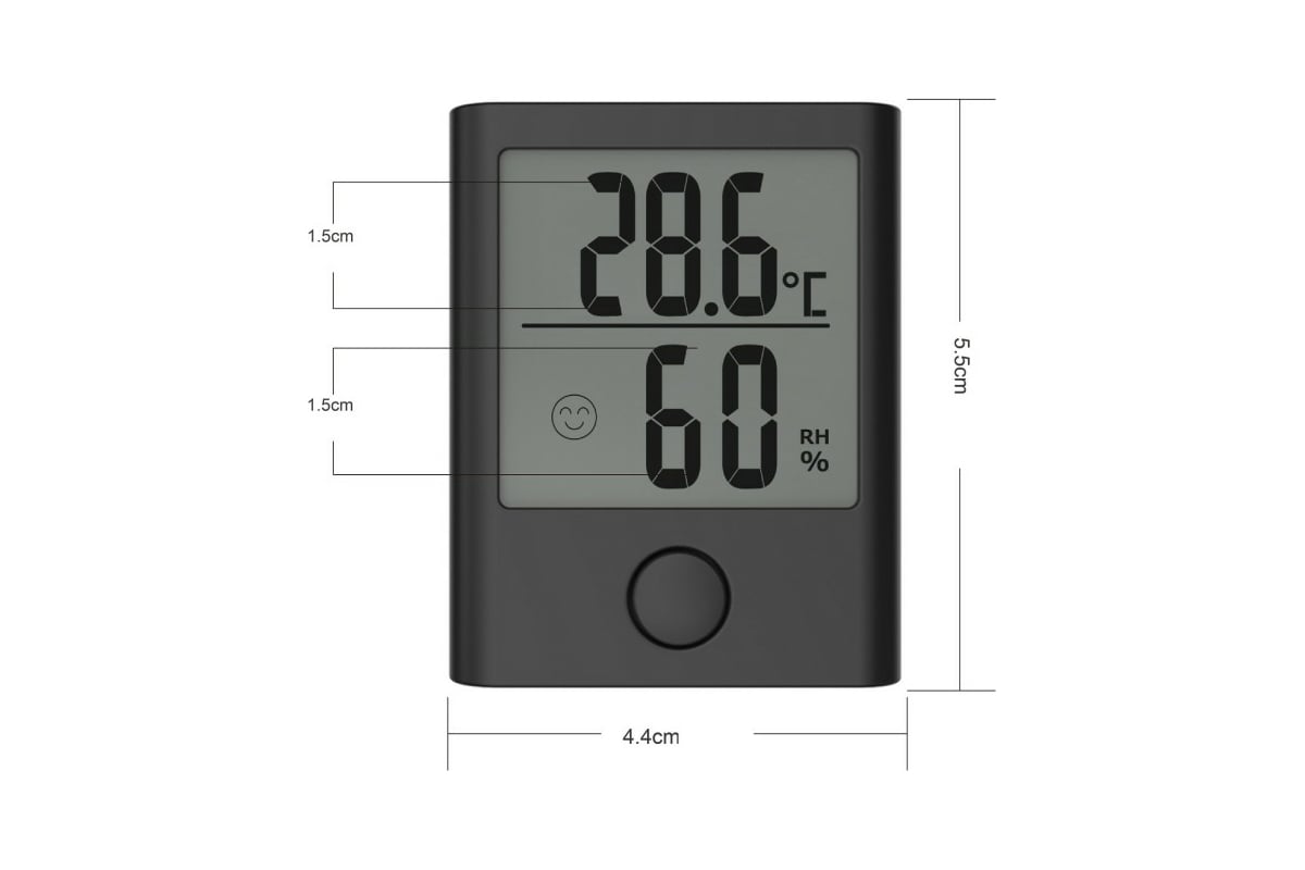 Цифровой термогигрометр BALDR B0134TH-BLACK