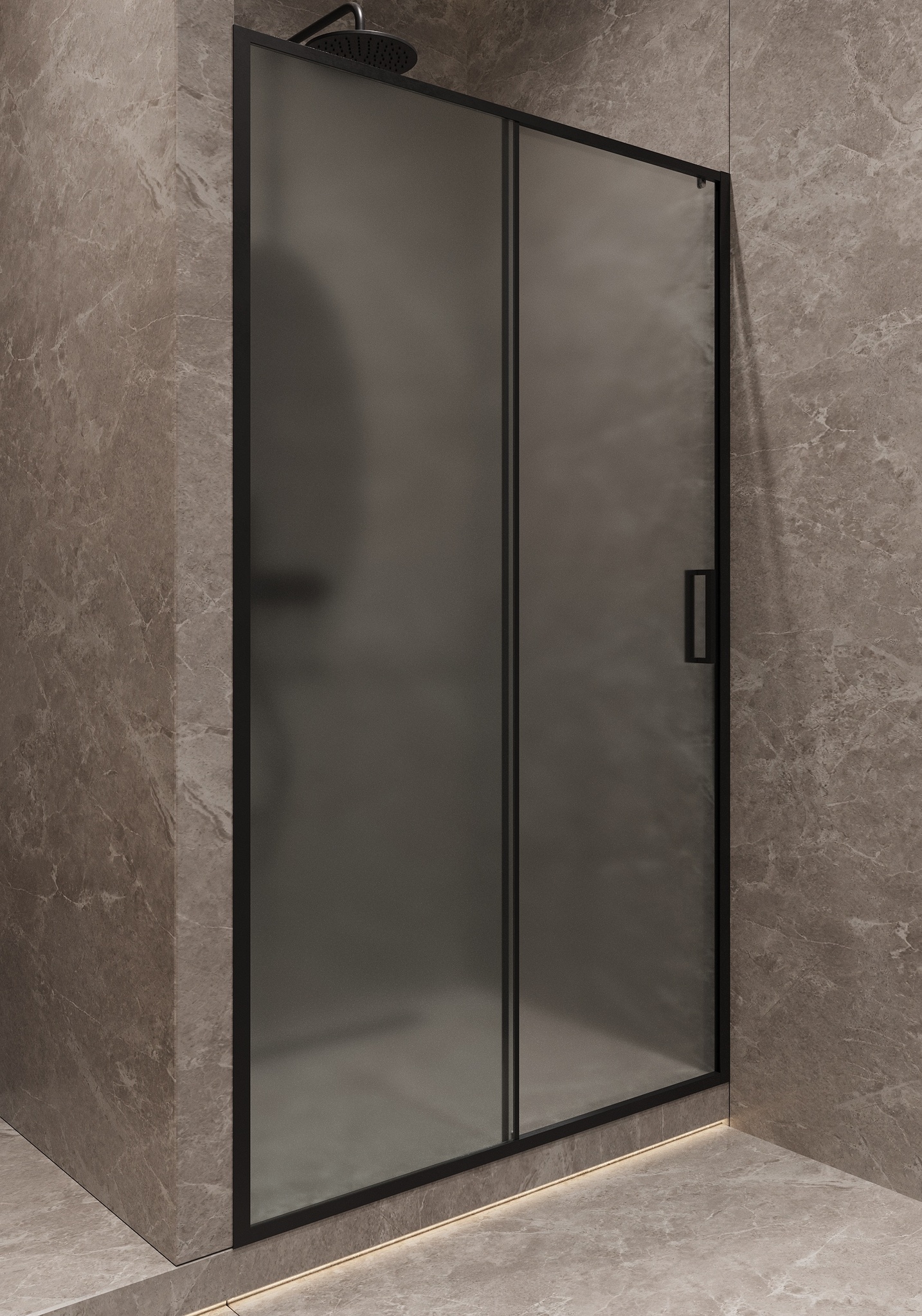 Душевая дверь Timo TD-120/03F-6 120x195 матовое, черный