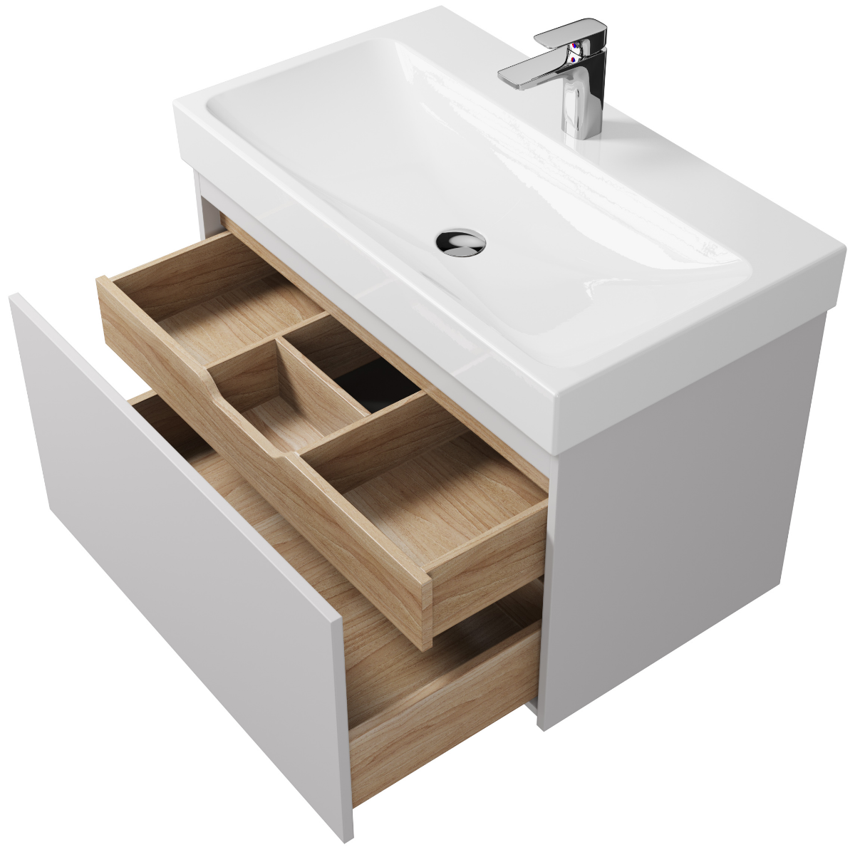Мебель для ванной Creto Etna 80 см белый