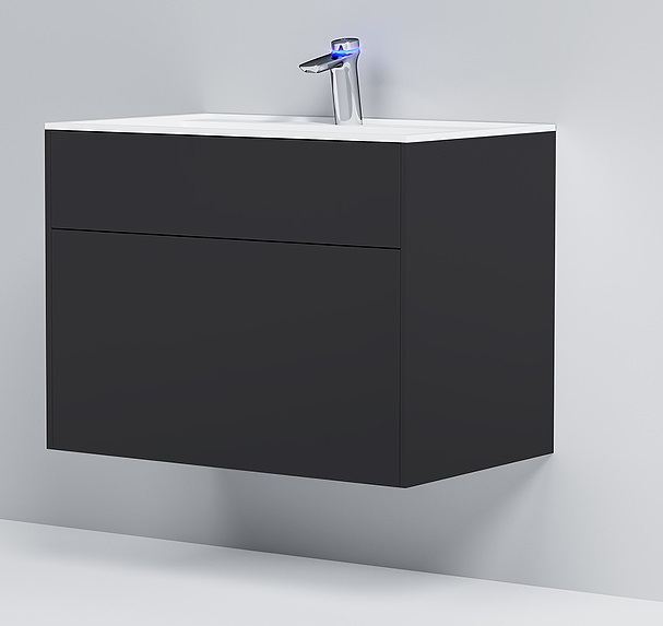 Мебель для ванной Am.Pm Inspire 2.0 80 см подвесная графит матовый