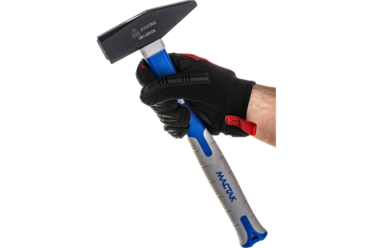 Молоток Мастак 1000 г, фиберглассовая рукоятка 091-03100