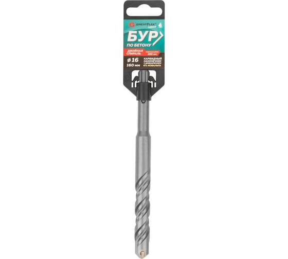 Бур по бетону Light SDS-Plus, 16x160 мм Greatflex 56-16160
