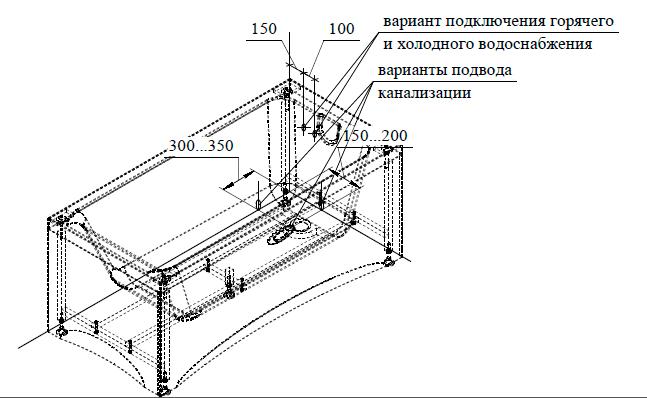 Акриловая ванна Ваннеса Агата 170x70 ( на каркасе)