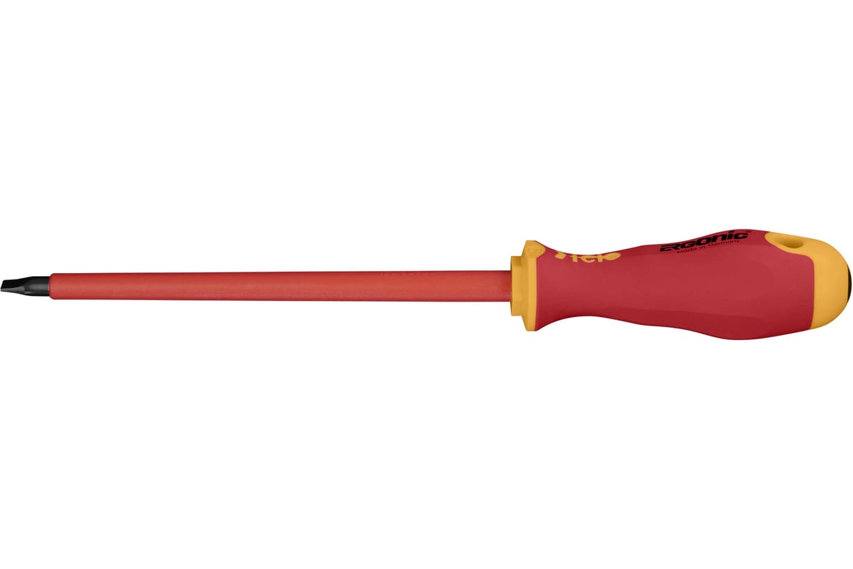 Диэлектрическая отвертка Felo Ergonic 8,0х1,2х175 плоская шлицевая 41308090