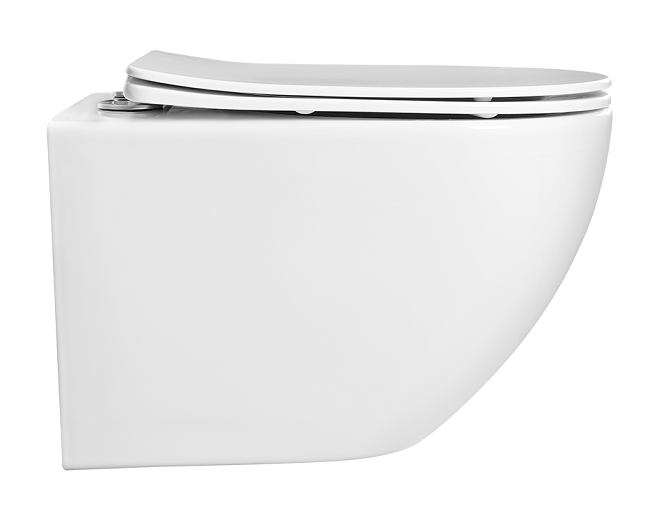 Подвесной унитаз SET Aquatek Европа-018 4в1, кнопка хром