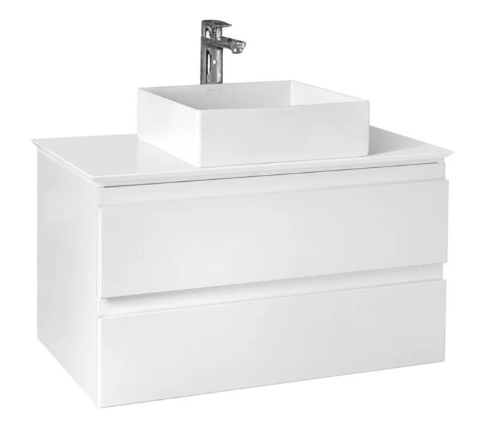 Мебель для ванной Jacob Delafon Madeleine 80 см с подсветкой, матовый белый