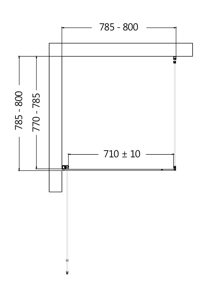 Душевой уголок AQUAme AQM5215-LH-8 80x80 левый, прозрачный, черный