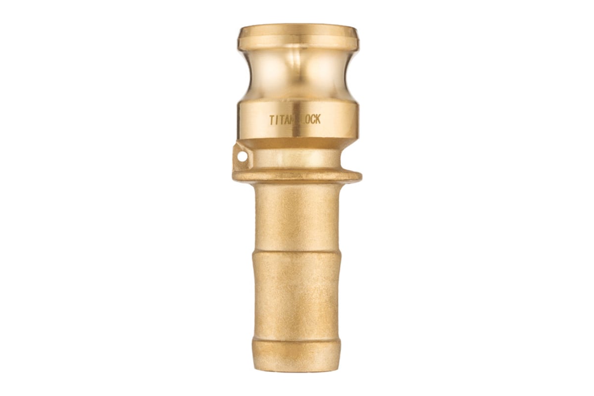 Камлок TITAN LOCK латунный TITAN LOCK тип E, ниппель с хвостовиком 2 1/2" TL250EBR