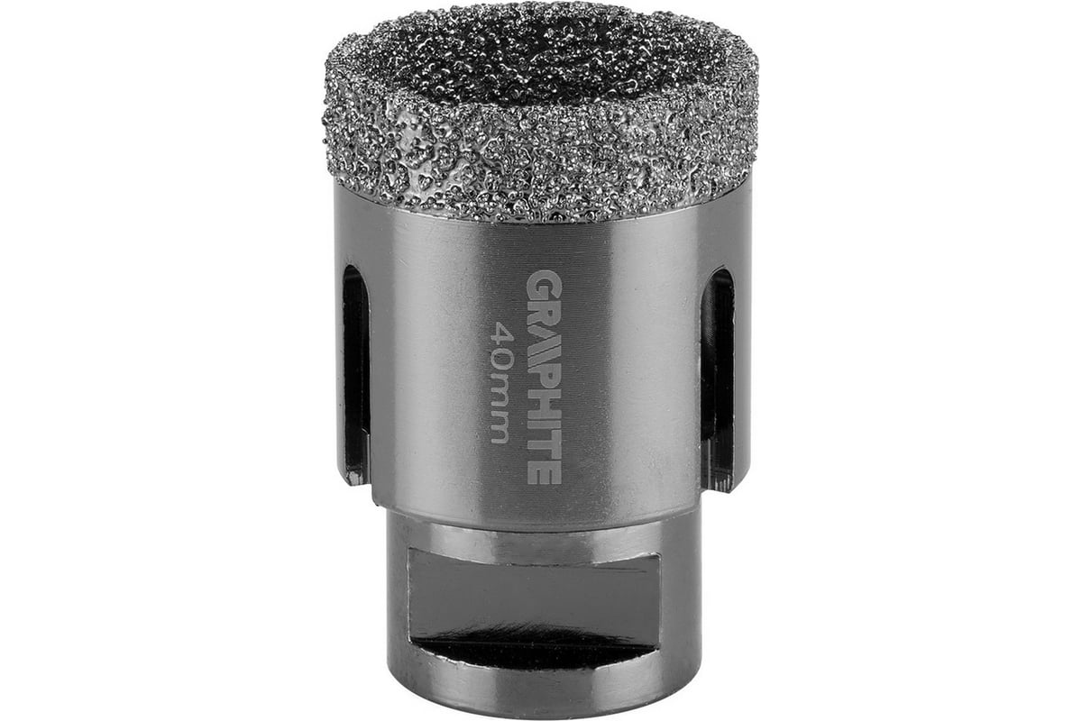 Коронка алмазная вакуумная пайка 40 мм, M14 Graphite 55H311