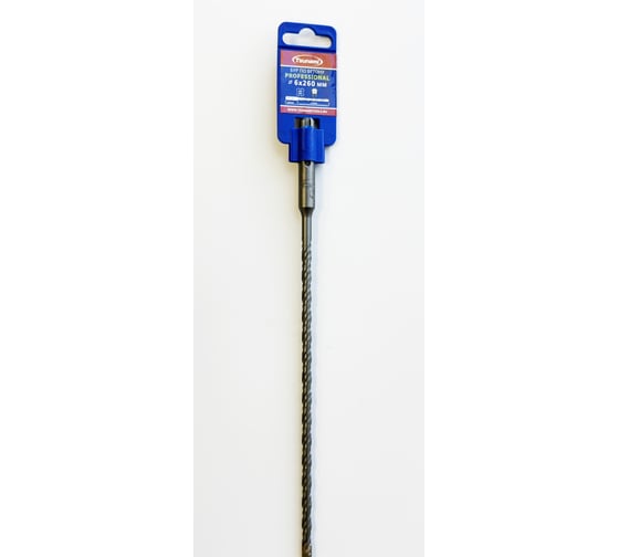 Бур по бетону 6х260/210 мм, SDS-plus PROFESSIONAL Tsunami T10610200006260