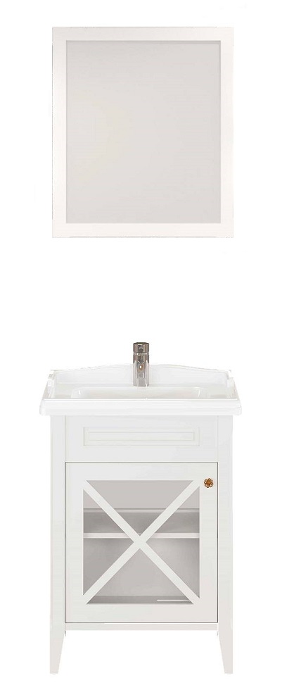 Мебель для ванной Creto Vetra 60 см белый