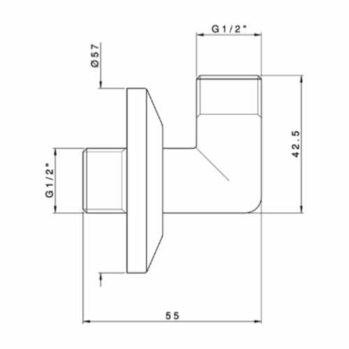 Шланговое подключение Nicolazzi 5526BZ