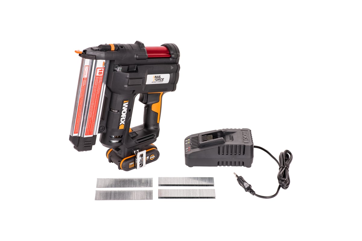 Аккумуляторный гвозде-скобозабиватель Worx WX840