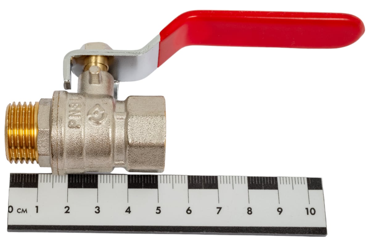 Шаровой кран AV Engineering 1/2" PN30 с внутренней-наружной резьбой, ручка AVE140012