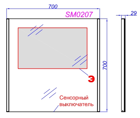 Мебель для ванной Aqwella Манчестер 70 см напольная