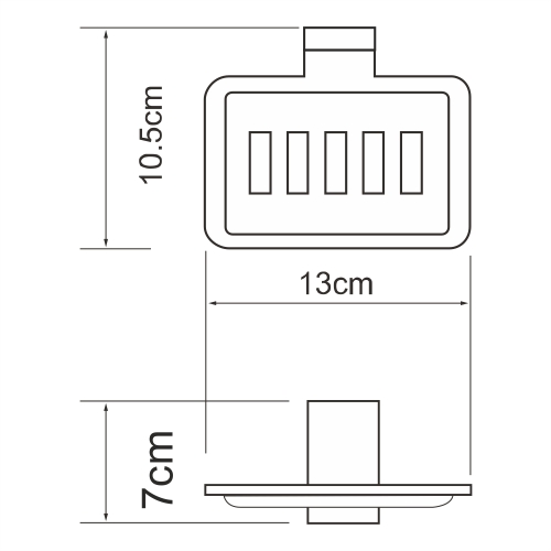 Мыльница-решетка WasserKRAFT Lopau K-6069