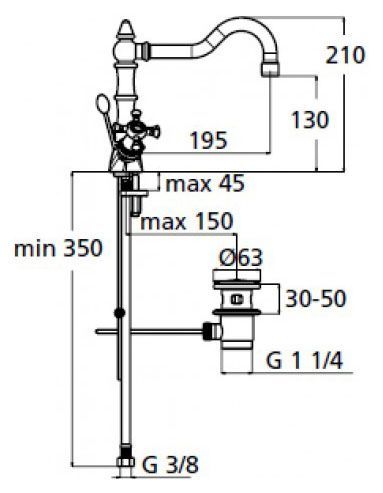 Смеситель для раковины Ideal Standard Reflections B9654AA